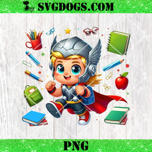 Thor Avengers Back To School PNG, Superhero PNG