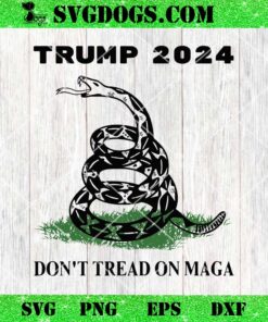 Trump 2024 Don’t Tread On MAGA SVG, Snake Rattlesnake On Grass SVG PNG EPS DXF