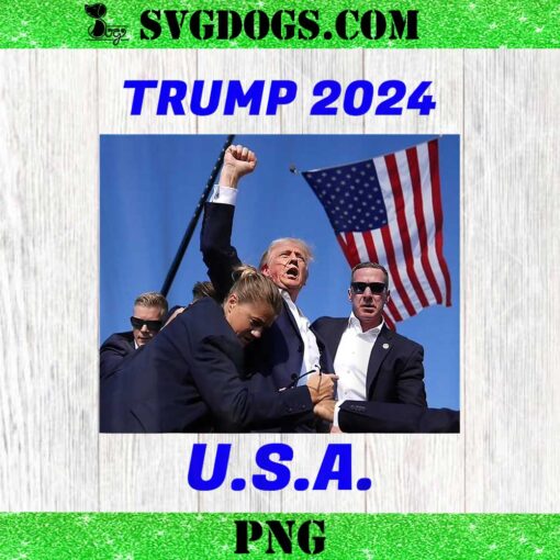 Trump 2024 USA PNG, Trump Shooting PNG