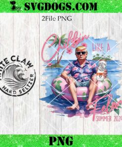 Trump Chillin Like A Felon White Claw Hard Seltzer PNG, Trump Drink Claw Hard Seltzer PNG