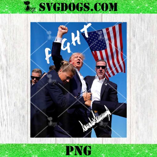 Trump Fight PNG, Trump Signature Edition PNG