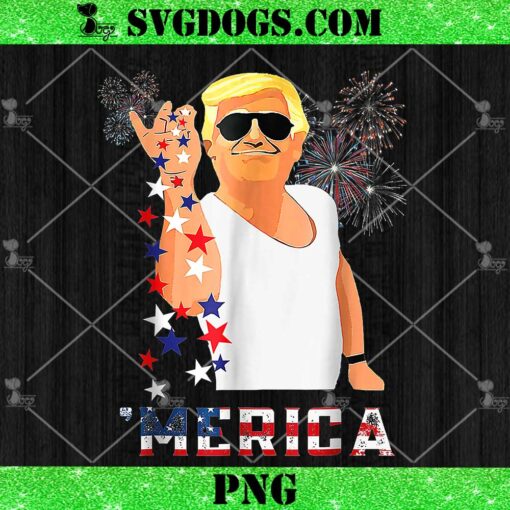 Trump Salt Merica Freedom PNG, 4th of July USA Flag 2024 PNG