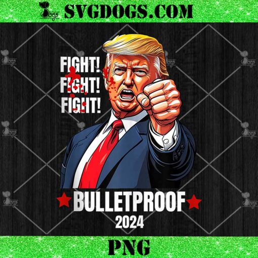 Trump Shot Bulletproof Bloody PNG, Trump Fight PNG