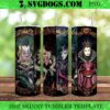 Horror Villains Blood 20oz Tumbler Wrap PNG, Horror Halloween 20oz Tumbler Wrap PNG