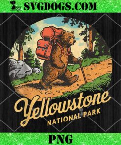 Yellowstone National Park Hiking Bear PNG