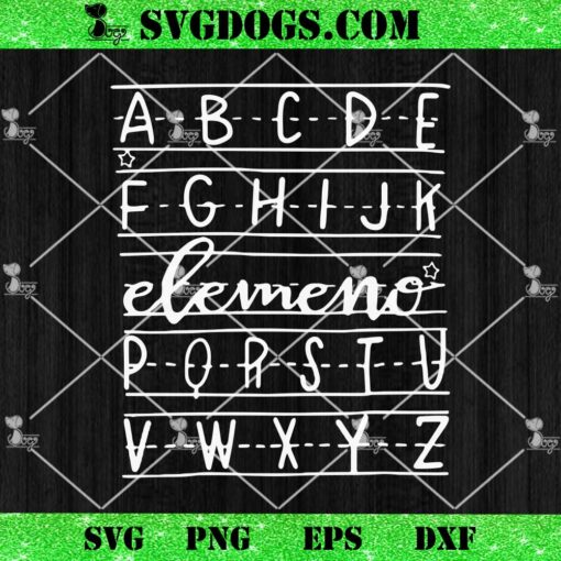 Alphabet Elemeno SVG, Teacher SVG, Back to School SVG