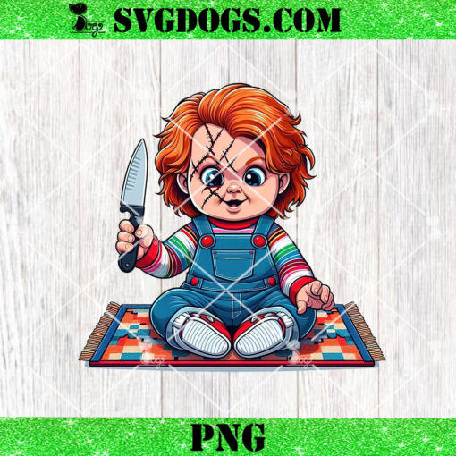 Baby Chucky Halloween PNG, Chibi Horror PNG