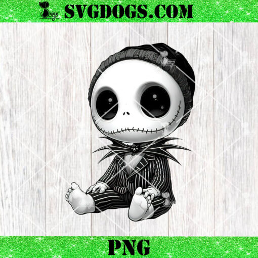 Baby Jack Skellington Halloween PNG, Nightmare Before Christmas PNG, Chibi Horror PNG