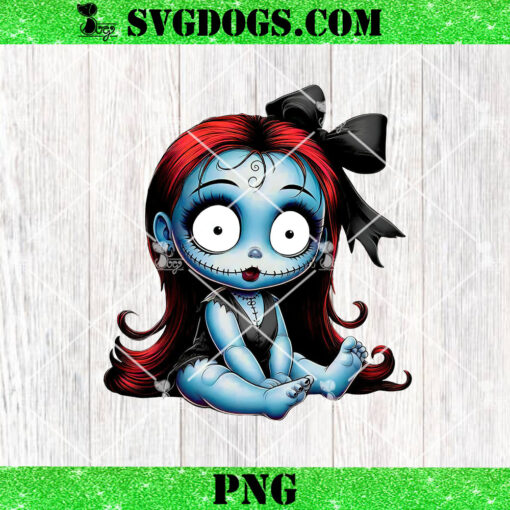 Baby Sally Halloween PNG, Sally Nightmare Before Christmas PNG, Chibi Horror PNG