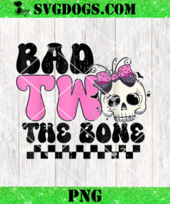 Bad Two The Bone Toddler Halloween PNG, Skull Halloween PNG