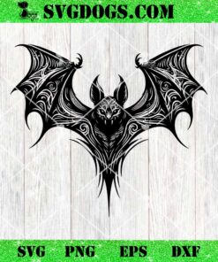 Bat Mandala SVG, Halloween Bat SVG PNG EPS DXF