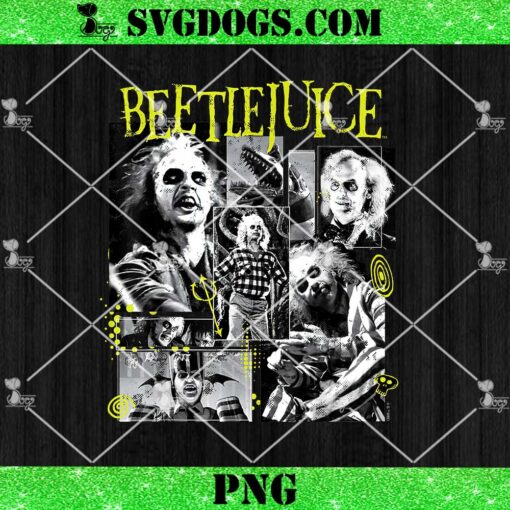 Beetlejuice Character Collage PNG, Beetlejuice Halloween PNG