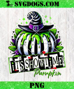 Beetlejuice It’s Show Time Pumpkin PNG, Horror Movie PNG