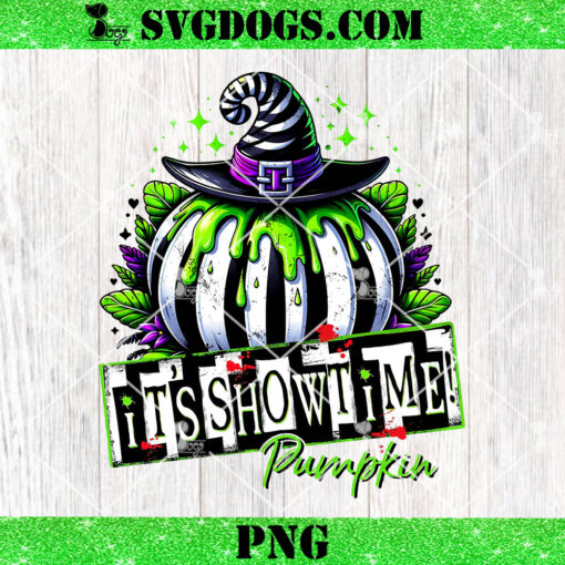 Beetlejuice It’s Show Time Pumpkin PNG, Horror Movie PNG