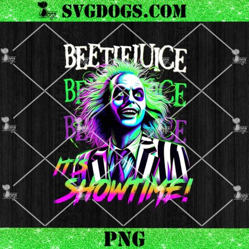 Beetlejuice Its Showtime PNG, Halloween Killer PNG, Horror Movie PNG