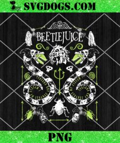 Beetlejuice Symbols Poster PNG, Beetlejuice Beetlejuice PNG