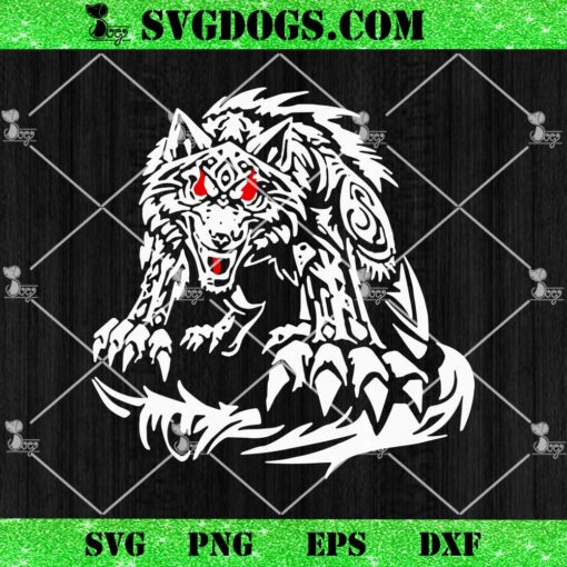 Black Jacob Fatu Wolf SVG, Jacob Fatu Samoan Werewolf SVG PNG EPS DXF