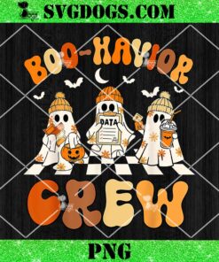 Boo Havior Crew PNG, Behavior Analyst Halloween ABA Cute Ghost PNG