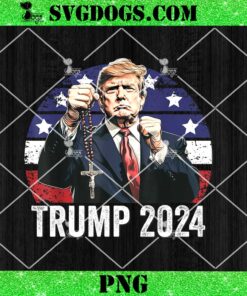 Catholics For Trump 2024 Rosary Election PNG, Donald Trump Conservative PNG