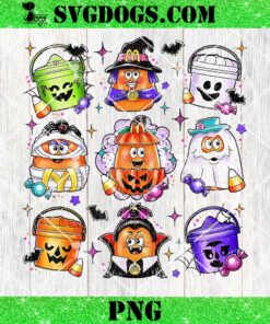 Chicken Nuggets Pumpkin Halloween 90’s Vintage PNG, Spooky Nuggets PNG, Pumpkin Mcnugget PNG