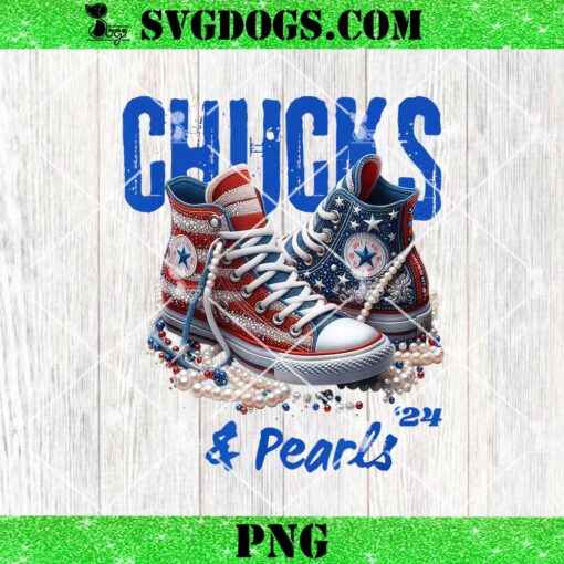 Chucks And Pearls 2024 PNG, Kamala Harris PNG