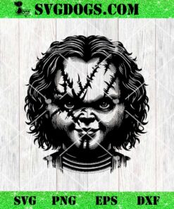 Chucky Face Mandala SVG, Chucky Horror SVG PNG EPS DXF