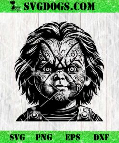 Chucky Horror SVG Mandala SVG, Halloween Chucky SVG PNG EPS DXF