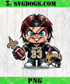 Chucky New Orleans Saints PNG, Saints NFL Halloween PNG