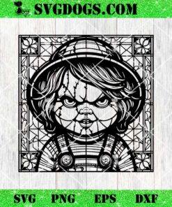 Chucky SVG Mandala, Halloween Horror SVG PNG EPS DXF