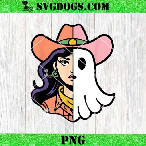 Cool Ghoul Cowgirl PNG, Cowboy Ghost PNG