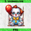 Baby Pennywise Halloween PNG, Horror Character Halloween PNG, Chibi Horror PNG