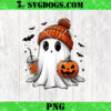 Cute Ghost Drinking Coffee Halloween Fall Ghost Book Reading PNG, Ghost Reading Books PNG