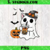 Dogs Ghost PNG, Cute Dogs Dressed As Ghost PNG, Funny Halloween Dog PNG