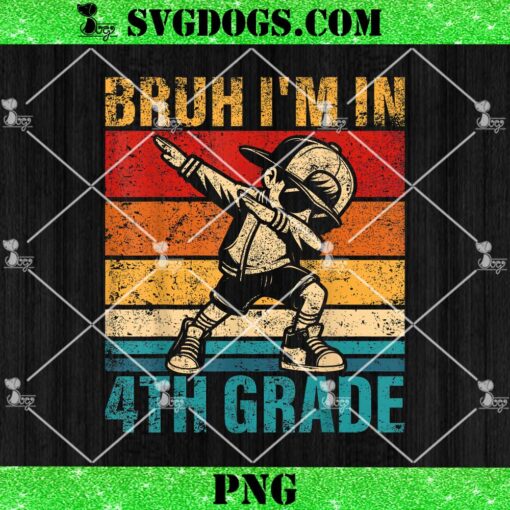 Dabbing Boy Bruh Bruh I Am In 4th Grade PNG, Grade Student PNG