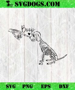 Funny Dog Skeleton Hand Boop Halloween SVG, Puppy Dog Lover SVG