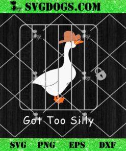 Cowboy Silly Goose On The Loose SVG, Cowboy Goose Saying SVG PNG EPS DXF