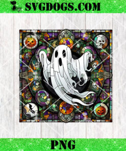 Ghost Halloween Mandala PNG, Halloween Stained Glass Jigsaw Puzzle PNG