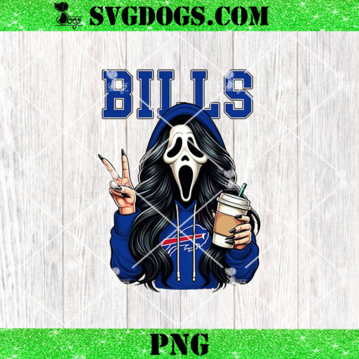 Ghostface Buffalo Bills PNG, Scream Horror Coffee PNG