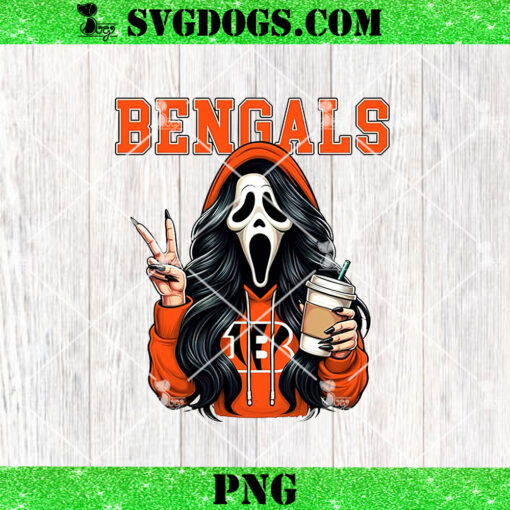 Ghostface Cincinnati Bengals PNG, Scream Horror Bengals NFL PNG