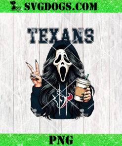 Ghostface Houston Texans PNG, Scream Horror Coffee Texans NFL PNG