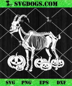 Goat Skeleton Halloween SVG, Halloween Animal SVG PNG DXF EPS