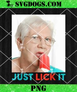 Grandma Just Lick It PNG, Grandma Licks Ice Cream Meme PNG, Ice Lovers Summer PNG