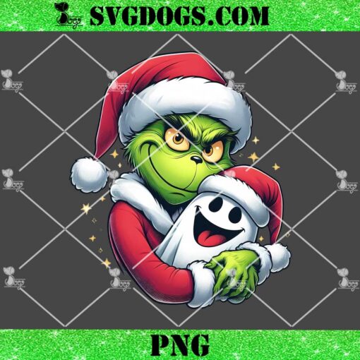 Grinch Ghost PNG, Grinch Christmas Halloween PNG, Boo Christmas PNG