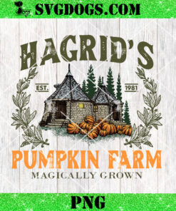 Fall Hagrid’s Pumpkin Farm Patch PNG, Autumn Pumpkin Garden PNG