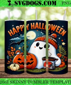 Halloween Ghost Chicago Bears 20oz Tumbler Wrap PNG, Pumpkin Bears NFL Tumbler Wrap PNG