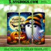 Halloween Ghost Cleveland Browns 20oz Tumbler Wrap PNG, Pumpkin Cleveland NFL Tumbler Wrap PNG