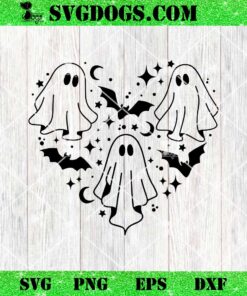 Halloween Ghost SVG, Spooky Season SVG PNG DXF EPS