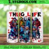 Thug Life Horror Movies 20oz Tumbler Wrap PNG, Halloween Tumbler Wrap PNG