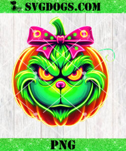 Halloween Neon Green Guy Pumpkin PNG, Halloween Coquette Bow PNG, Pumpkin Bow PNG