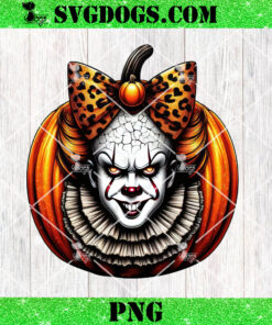 Pennywise In Pumpkin Halloween PNG, Halloween Neon PNG, Horror Killer Pumpkin PNG